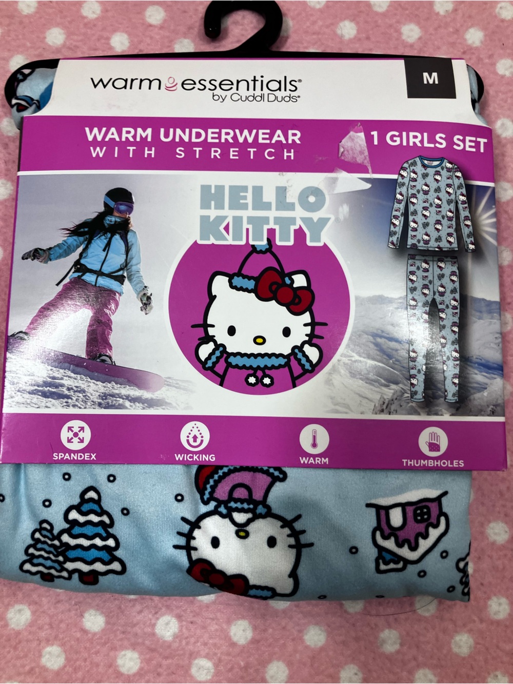 Hello Kitty Warm Underwear Girls M